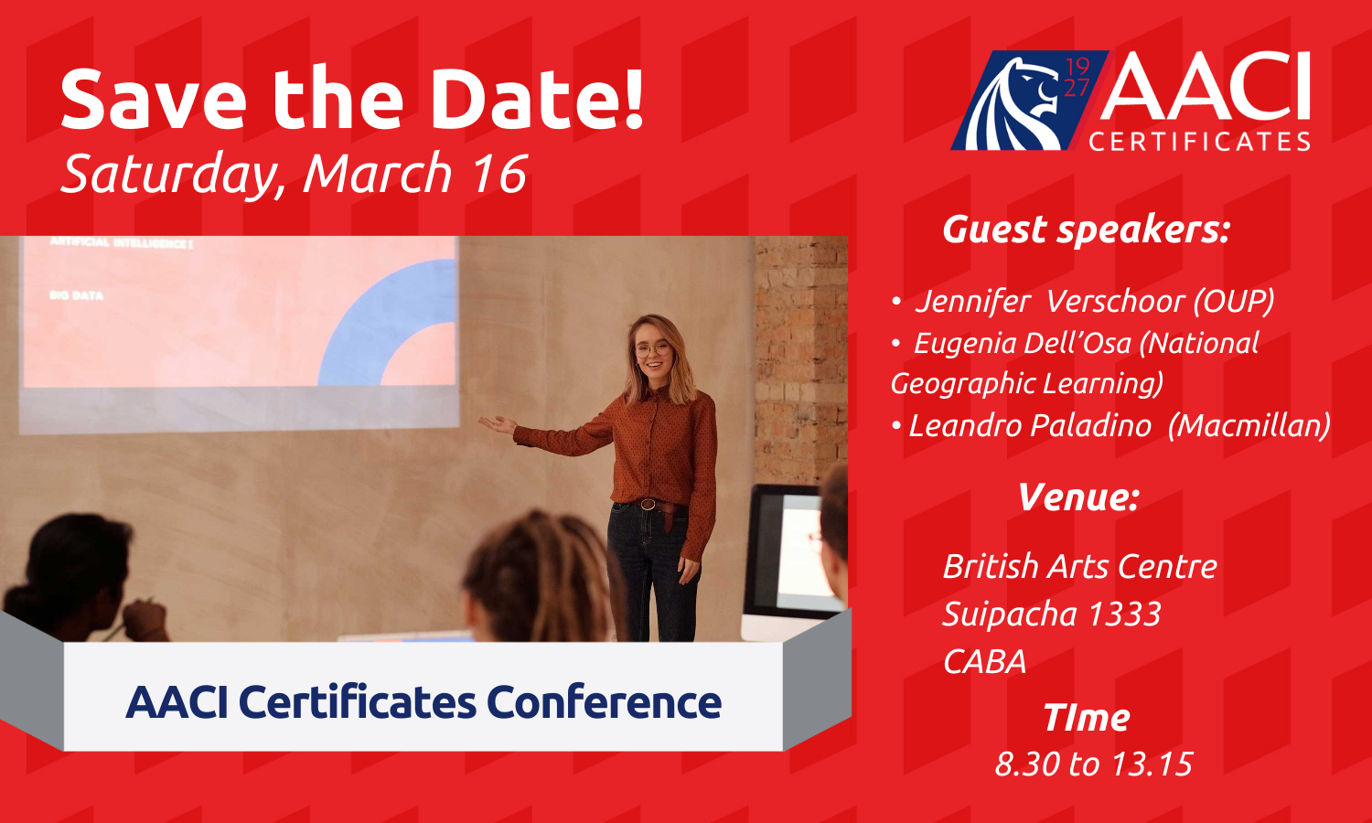 16 de Marzo AACI Certificates Conference AACI